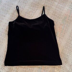 Chico's Classic Black Velvet Camisole sz 0 (sm/4)